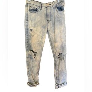 Current/Elliot light acid wash distressed denim size 26